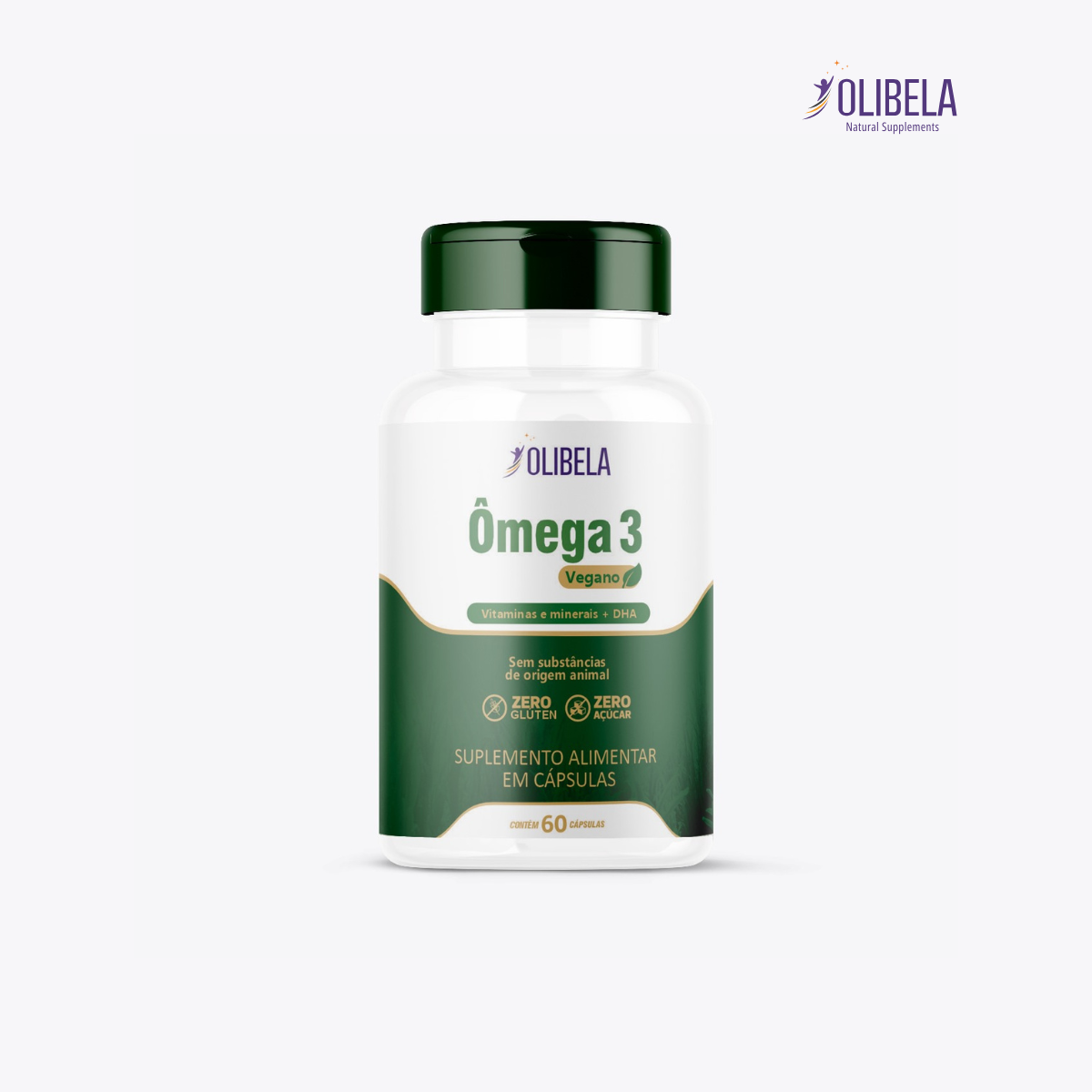 Ômega 3 DHA vegano com vitaminas e minerais - Plant Based