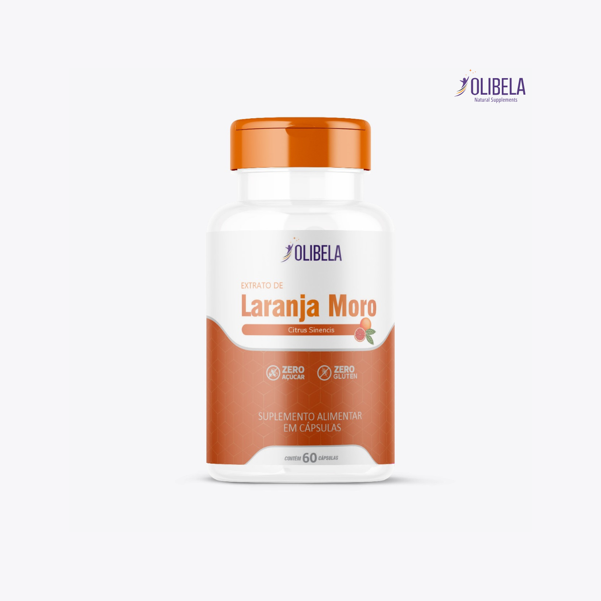 Extrato de Laranja Moro - Citrus Sinensis 60 cápsulas
