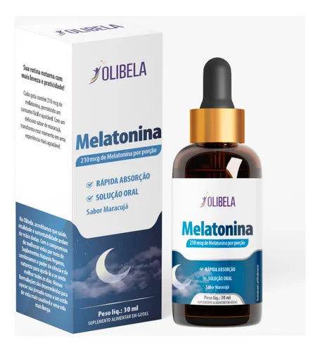 Melatonina em gotas 30ml sabor maracujá