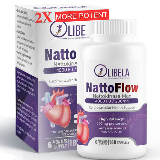 Olibela Nattokinase 4.000 UF 200mg 180  Cápsulas - Saúde Cardiovascular