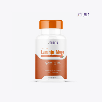 Extrato de Laranja Moro - Citrus Sinensis 60 cápsulas